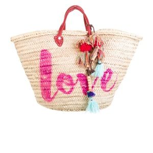 Misa Los Angeles Straw Tote Bag